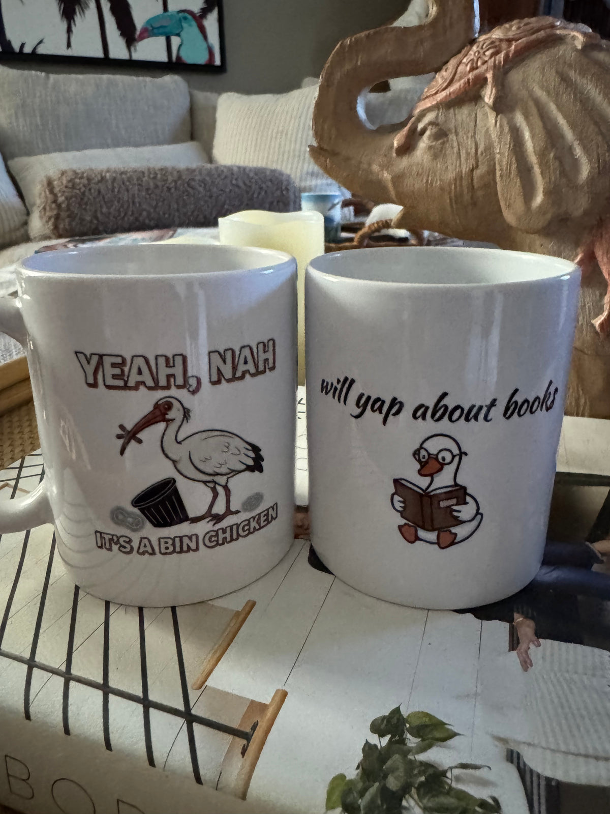 Will Yap About Books Duck Mug | Funny Book Lover Gift Mug for Readers & Book Club