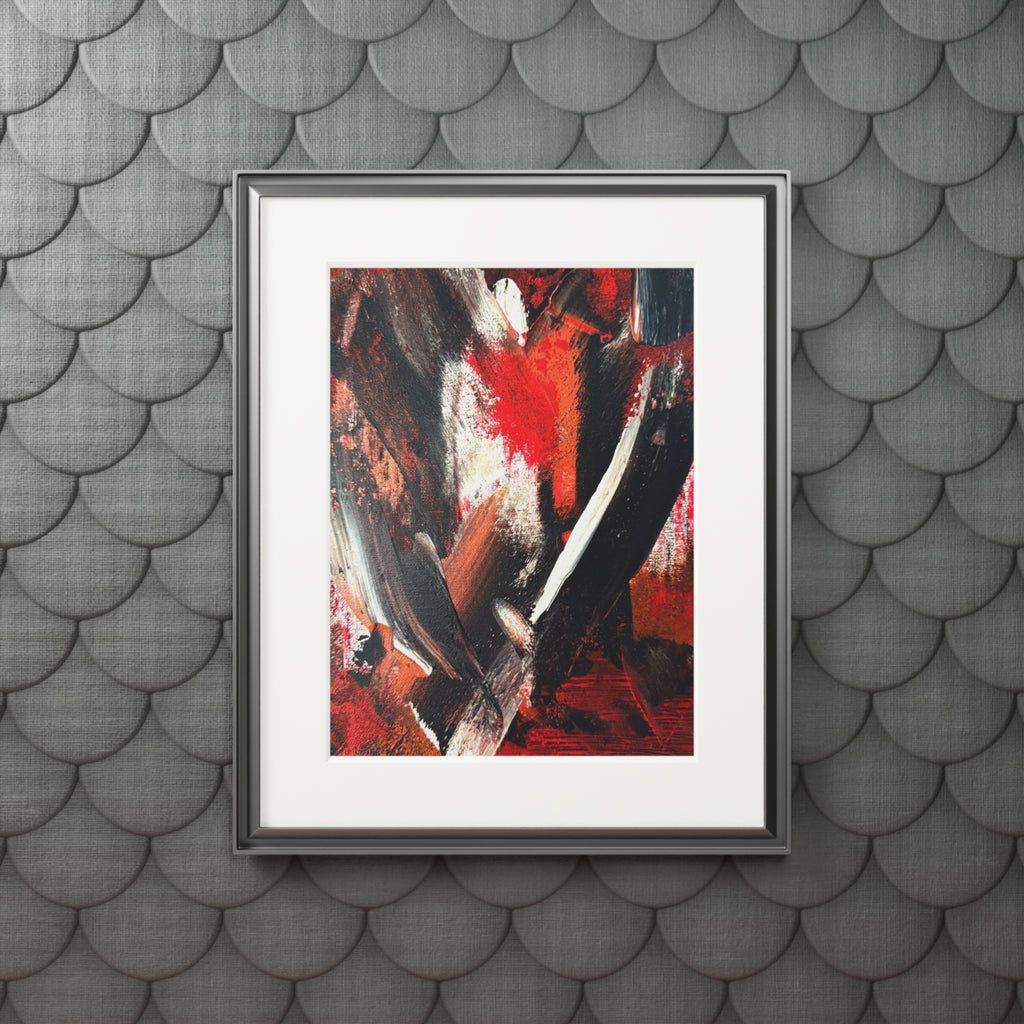 Eruption of Emotion Giclée Abstract Art Print | Passepartout Mounted Fine Art Print | Modern Colourful Wall Art