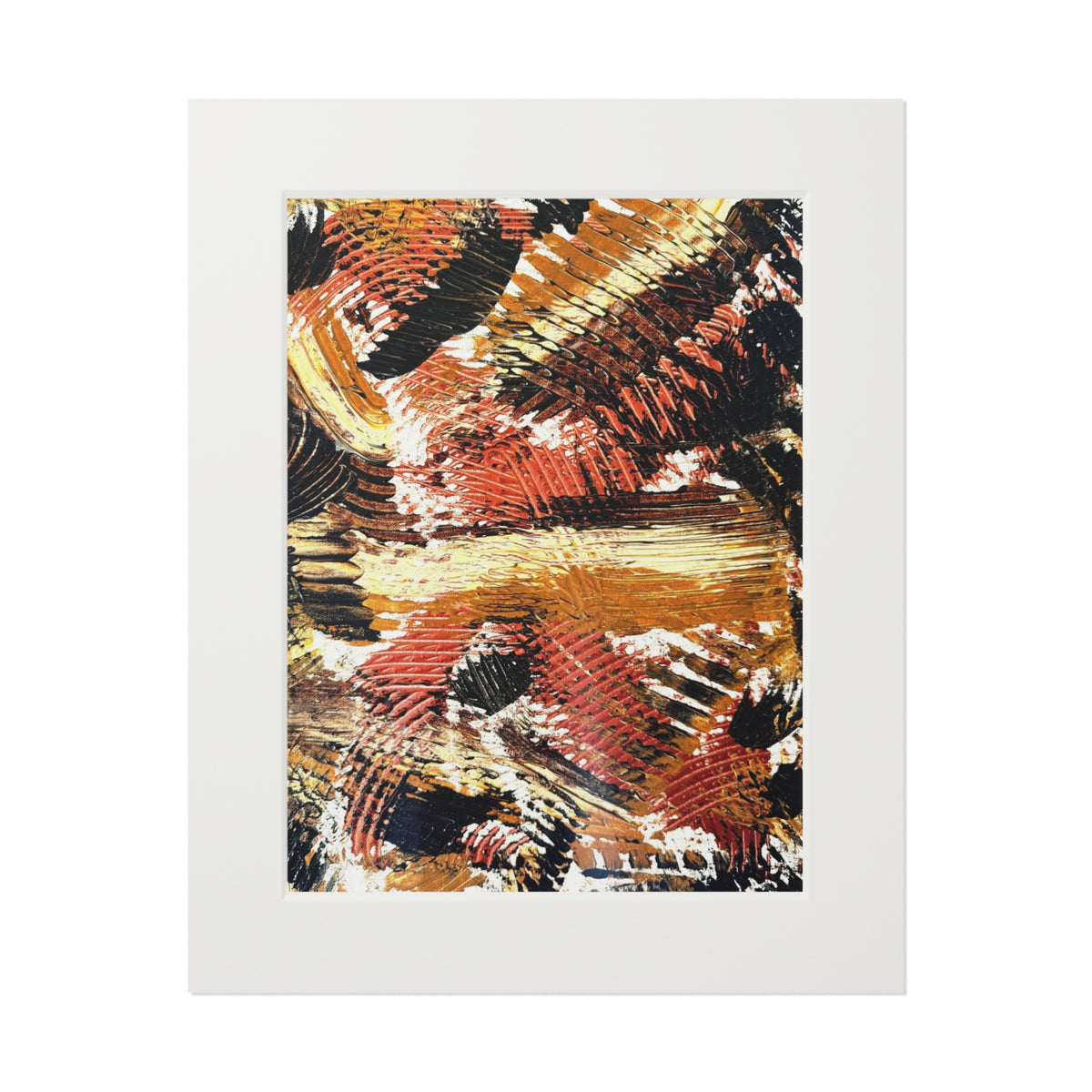 Kaleidoscope of Earth Giclée Abstract Art Print | Passepartout Mounted Fine Art Print | Modern Colourful Wall Art