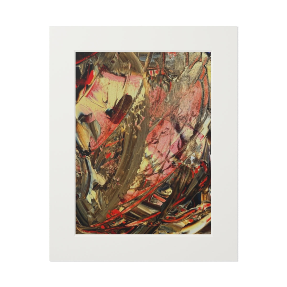 Dance of Colour Giclée Abstract Art Print | Passepartout Mounted Fine Art Print | Modern Colourful Wall Art