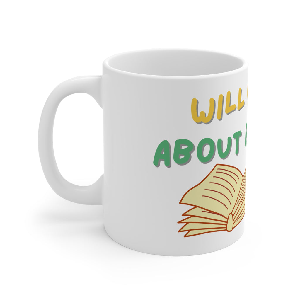 Will Yap About Books Mug | Ceramic Coffee Cup