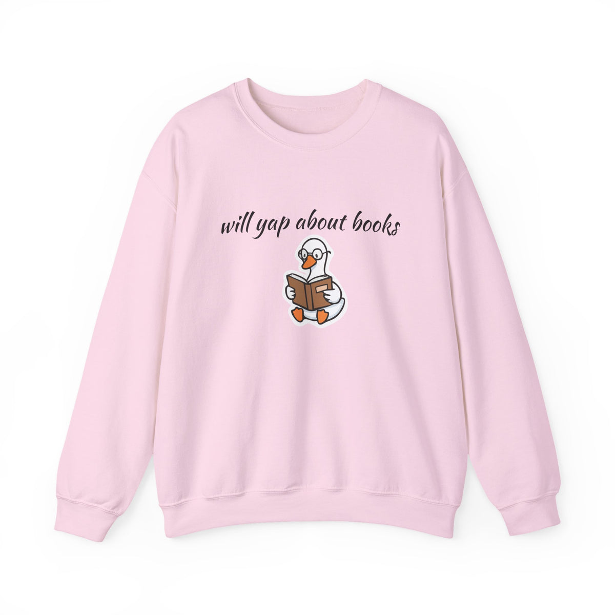 Will Yap About Books Duck Sweatshirt | Cozy Book Lover Gift for Bookworms & Readers