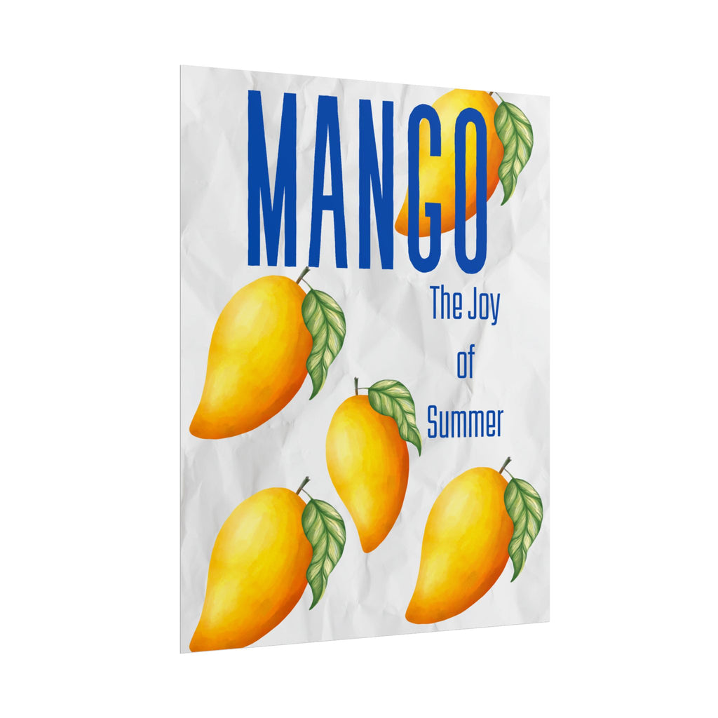 Mango The Joy of Summer Poster | Tropical Fruit Wall Art