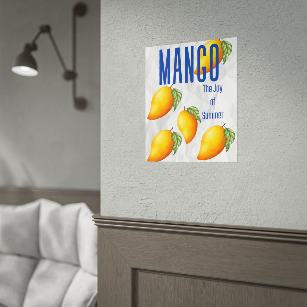 Mango The Joy of Summer Poster | Tropical Fruit Wall Art
