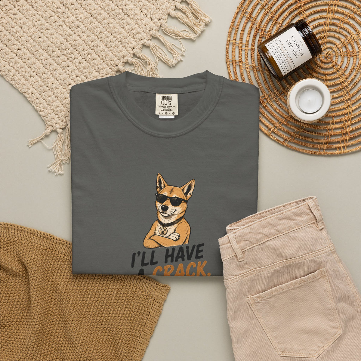 Cool Sunglasses Dog I'll Have A Crack T-shirt | Dog Graphic Tee