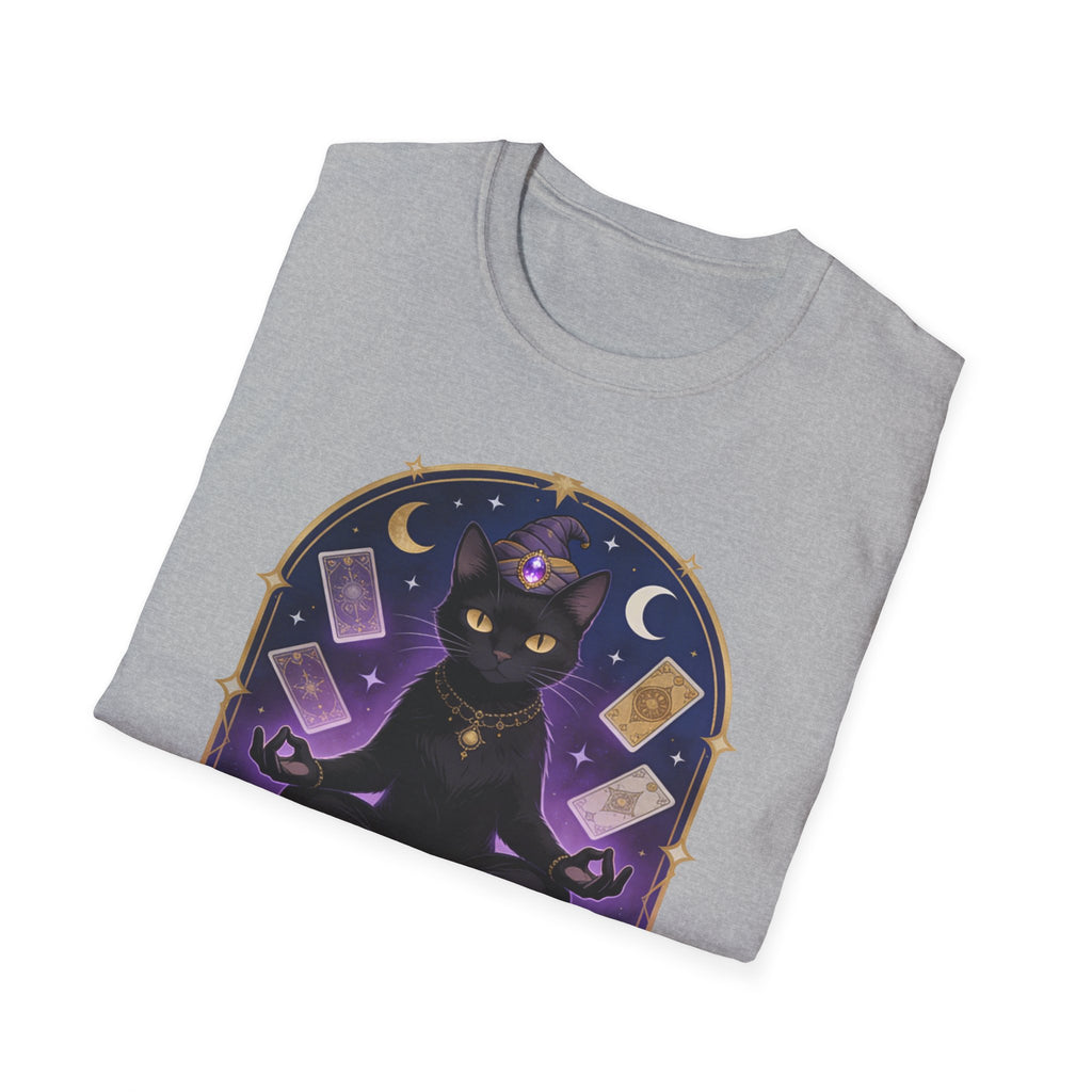 Fortune Telling Black Cat T-Shirt | Witchy Cat Lover Gift Tee for Gothic Cat Fans