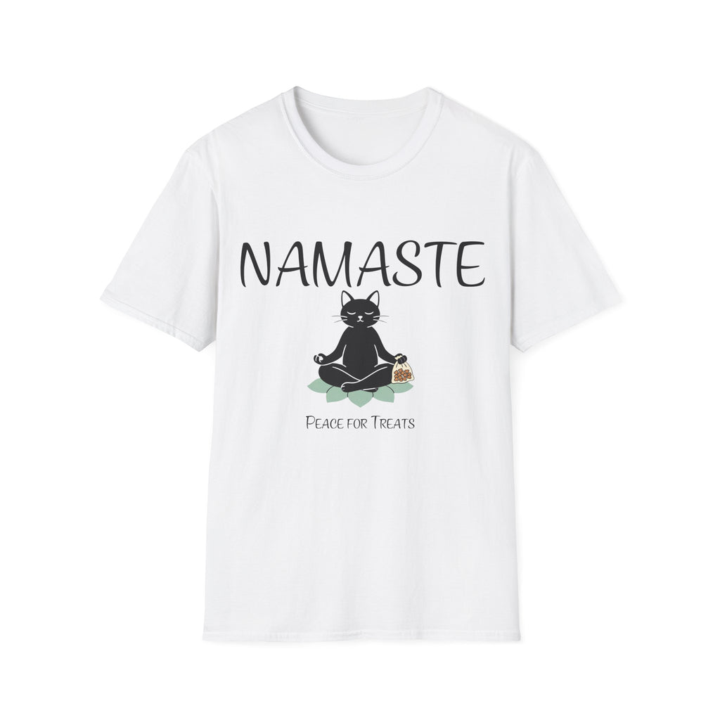 Namaste Cat T-Shirt | Funny Yoga Cat Lover Gift Tee for Yogis & Cat Parents