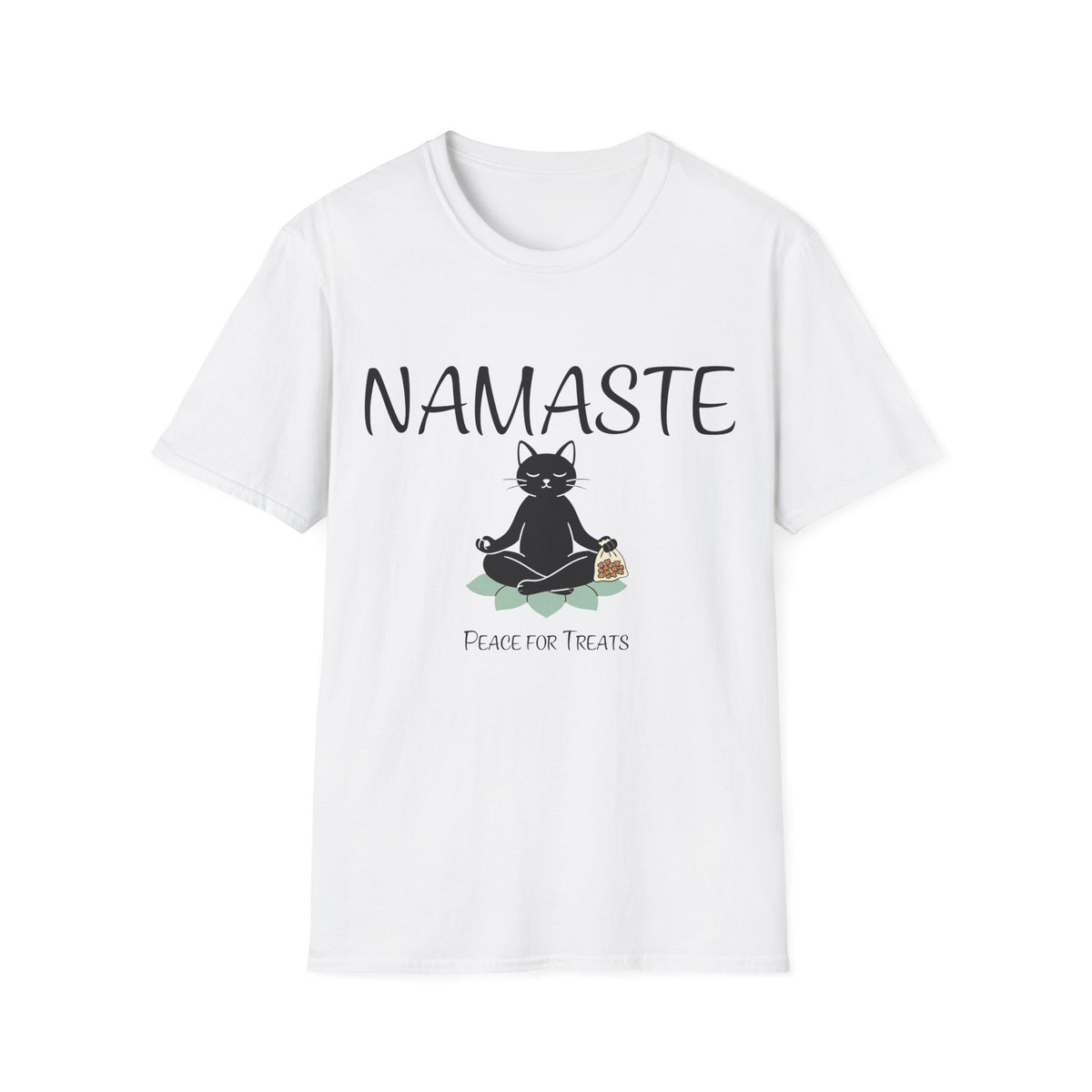 Namaste Cat T-Shirt | Funny Yoga Cat Lover Gift Tee for Yogis & Cat Parents