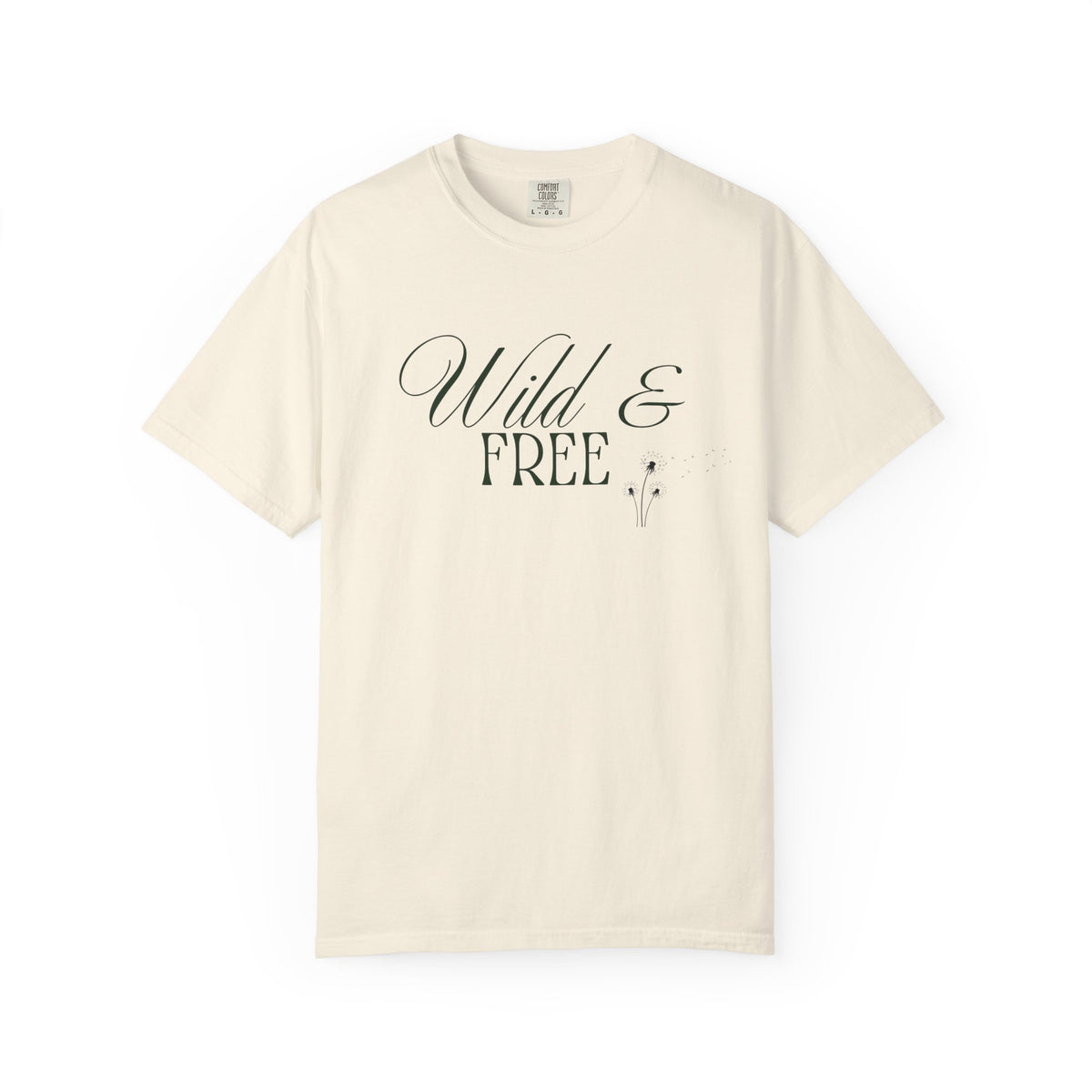 Wild & Free Script T-Shirt | Boho Nature Graphic Tee