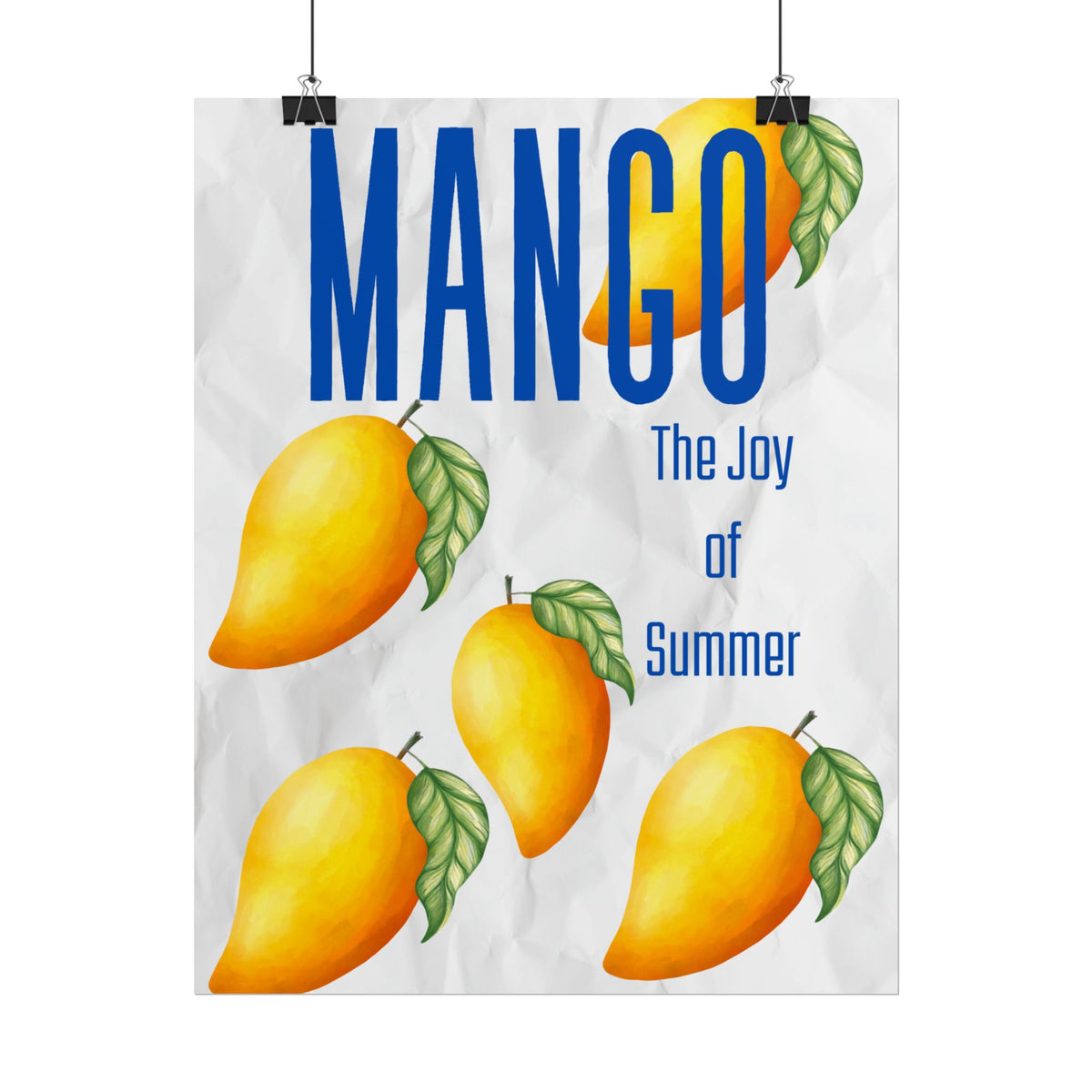 Mango The Joy of Summer Poster | Tropical Fruit Wall Art