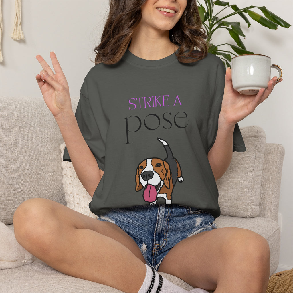 Strike a Pose Beagle T-Shirt | Cute Dog Graphic Tee