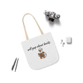 Will Yap About Books Duck Canvas Tote Bag | Cute Book Lover Gift Bag for Readers