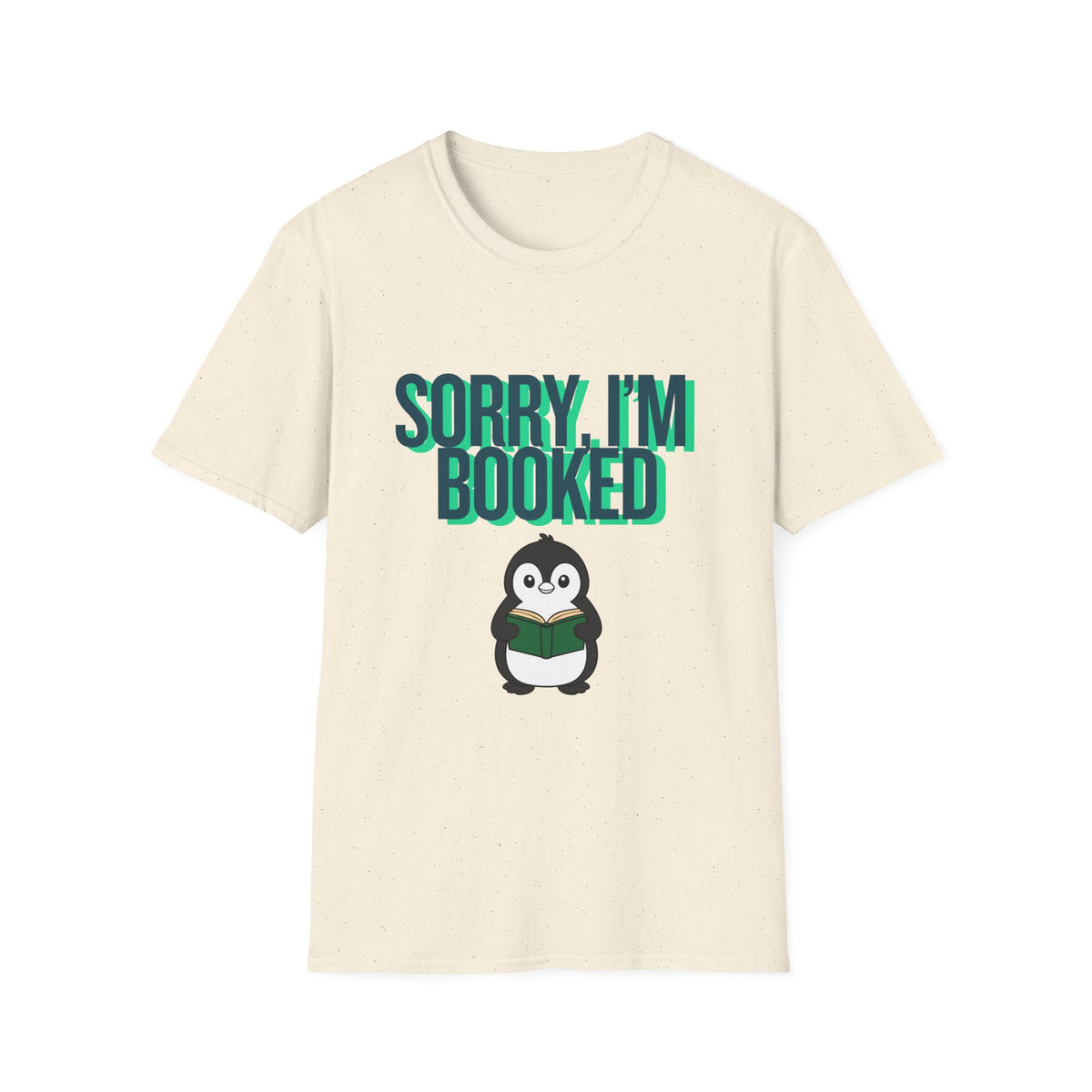 Sorry I'm Booked Penguin Reading Tee | Cute Book Lover Gift T-Shirt for Bookworms & Readers