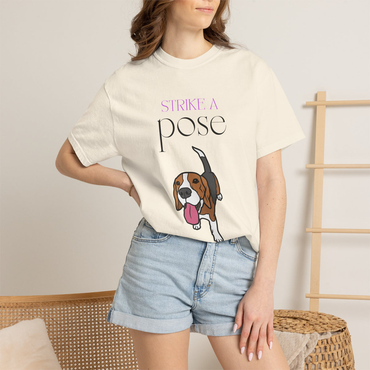 Strike a Pose Beagle T-Shirt | Cute Dog Graphic Tee