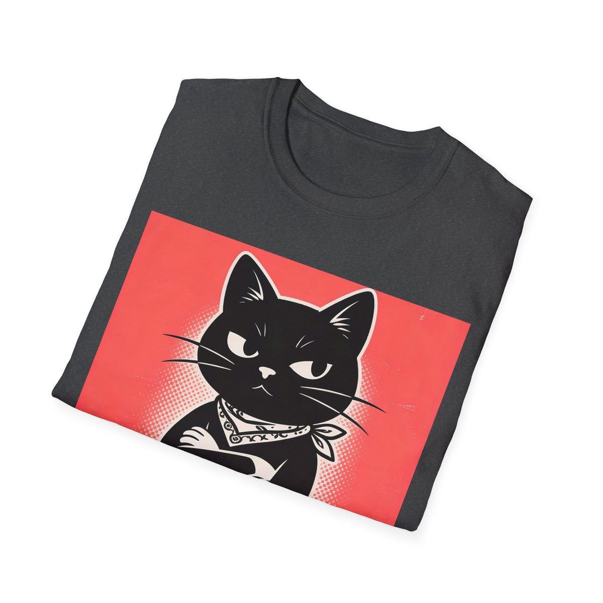 Meow or Never Black Cat T-Shirt | Retro Cat Lover Gift Tee for Cat Mums & Dads