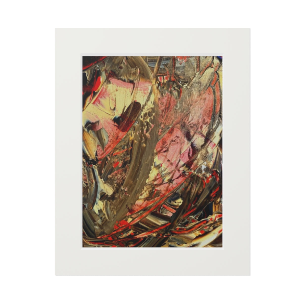 Dance of Colour Giclée Abstract Art Print | Passepartout Mounted Fine Art Print | Modern Colourful Wall Art