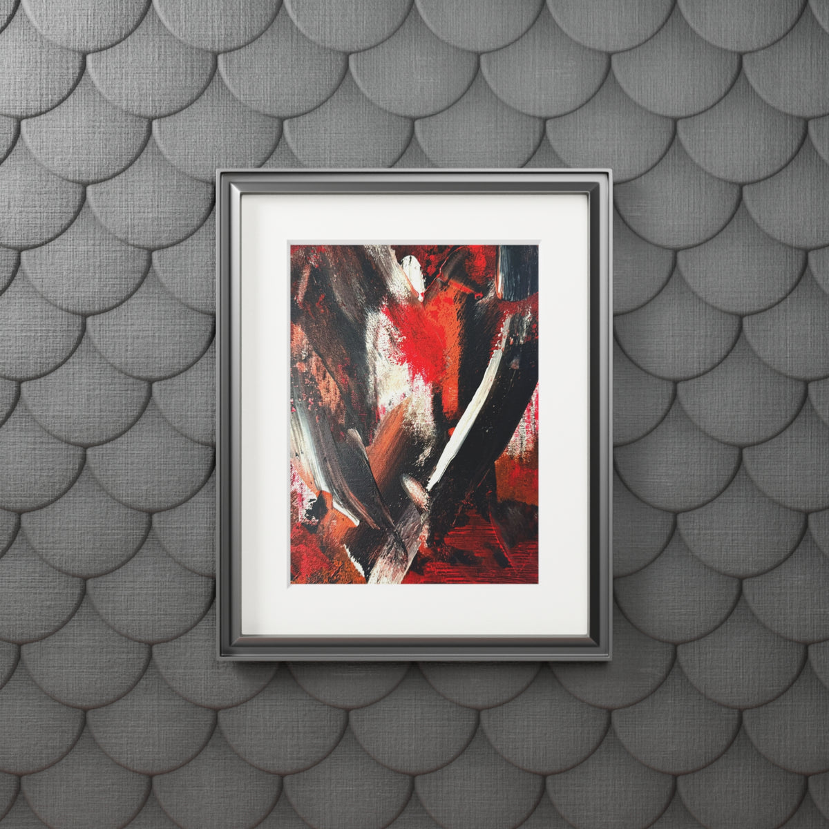 Eruption of Emotion Giclée Abstract Art Print | Passepartout Mounted Fine Art Print | Modern Colourful Wall Art