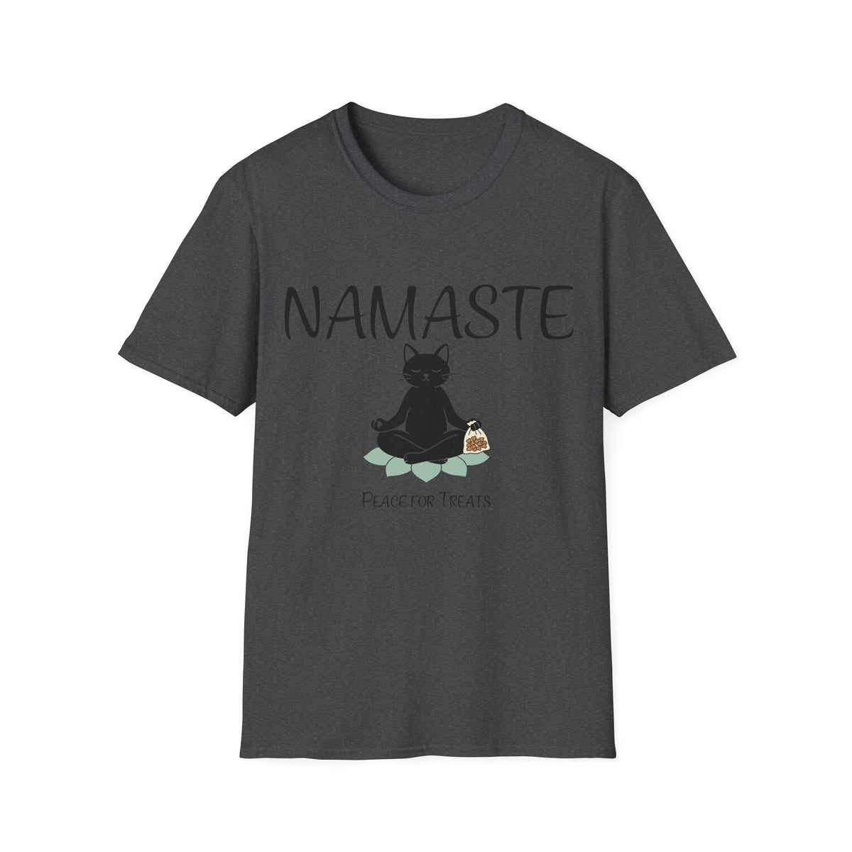 Namaste Cat T-Shirt | Funny Yoga Cat Lover Gift Tee for Yogis & Cat Parents