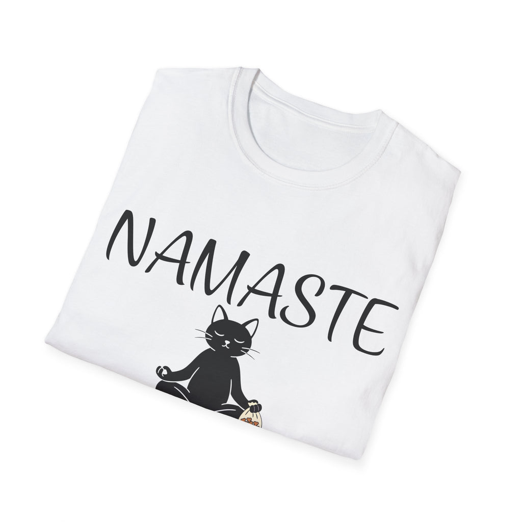Namaste Cat T-Shirt | Funny Yoga Cat Lover Gift Tee for Yogis & Cat Parents