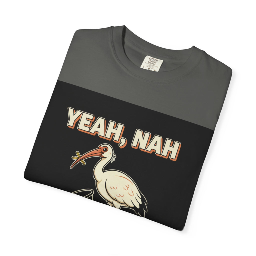 Yeah Nah It's a Bin Chicken T-Shirt | Funny Australian Ibis Gift Tee for Aussie Fans