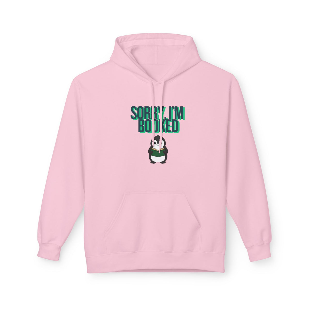 Sorry, I'm Booked Penguin Reading Hoodie | Cute Book Lover Gift for Readers & Bookworms