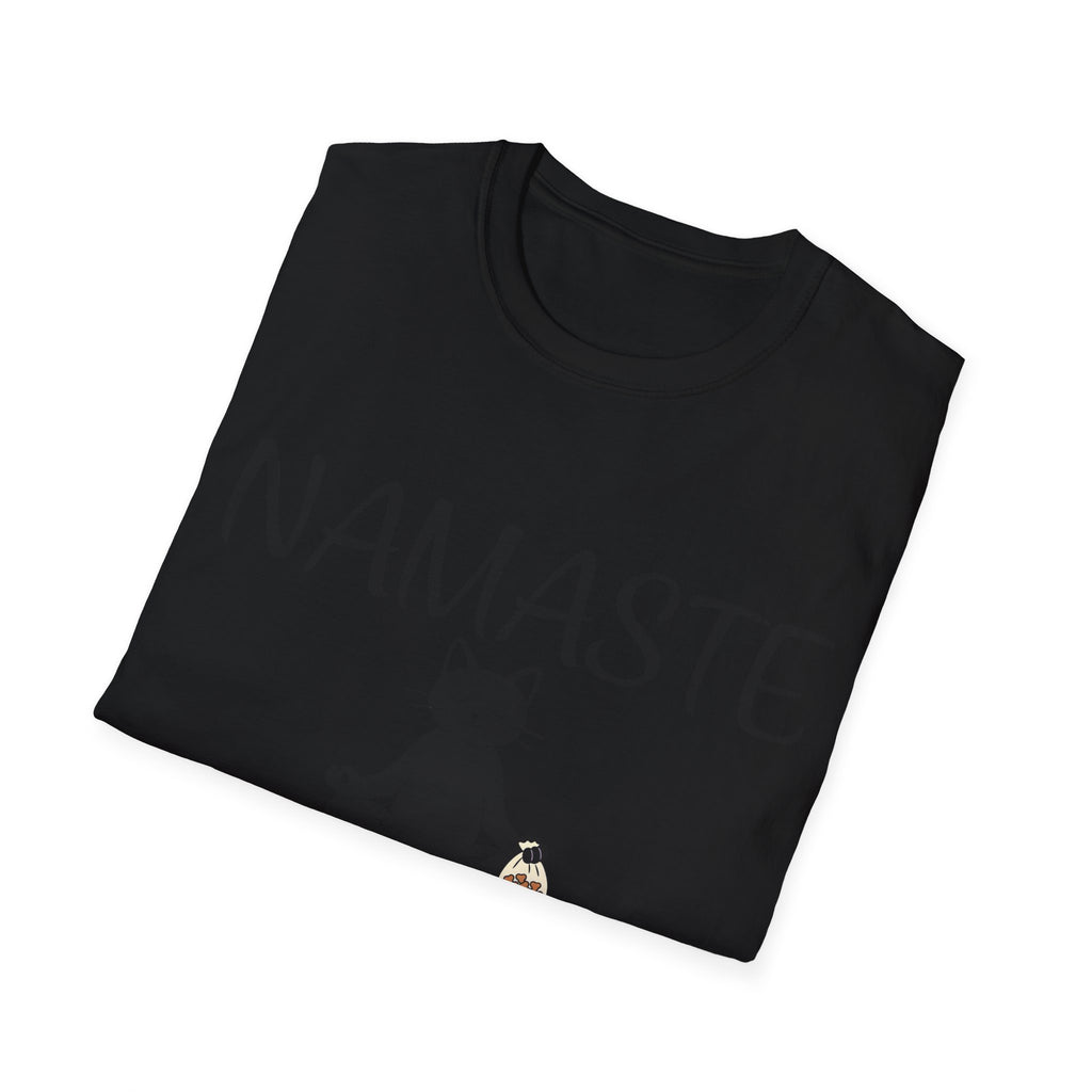 Namaste Cat T-Shirt | Funny Yoga Cat Lover Gift Tee for Yogis & Cat Parents