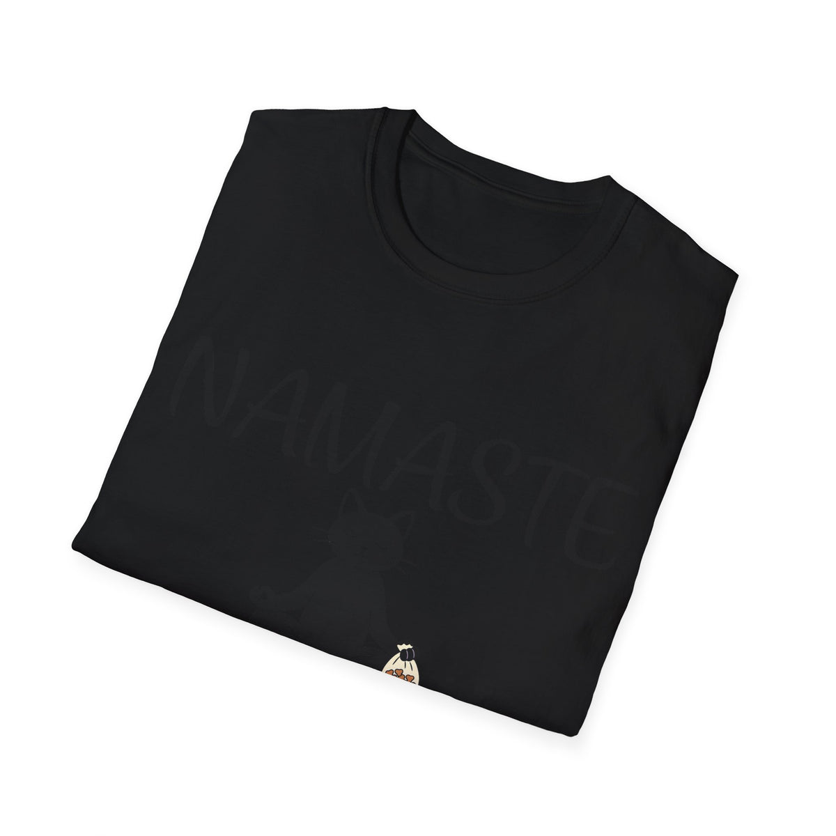 Namaste Cat T-Shirt | Funny Yoga Cat Lover Gift Tee for Yogis & Cat Parents
