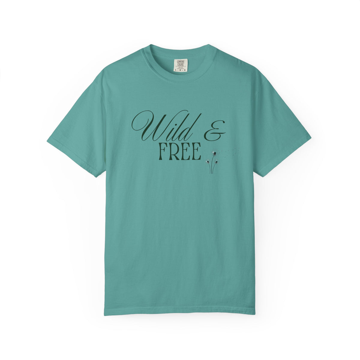 Wild & Free Script T-Shirt | Boho Nature Graphic Tee