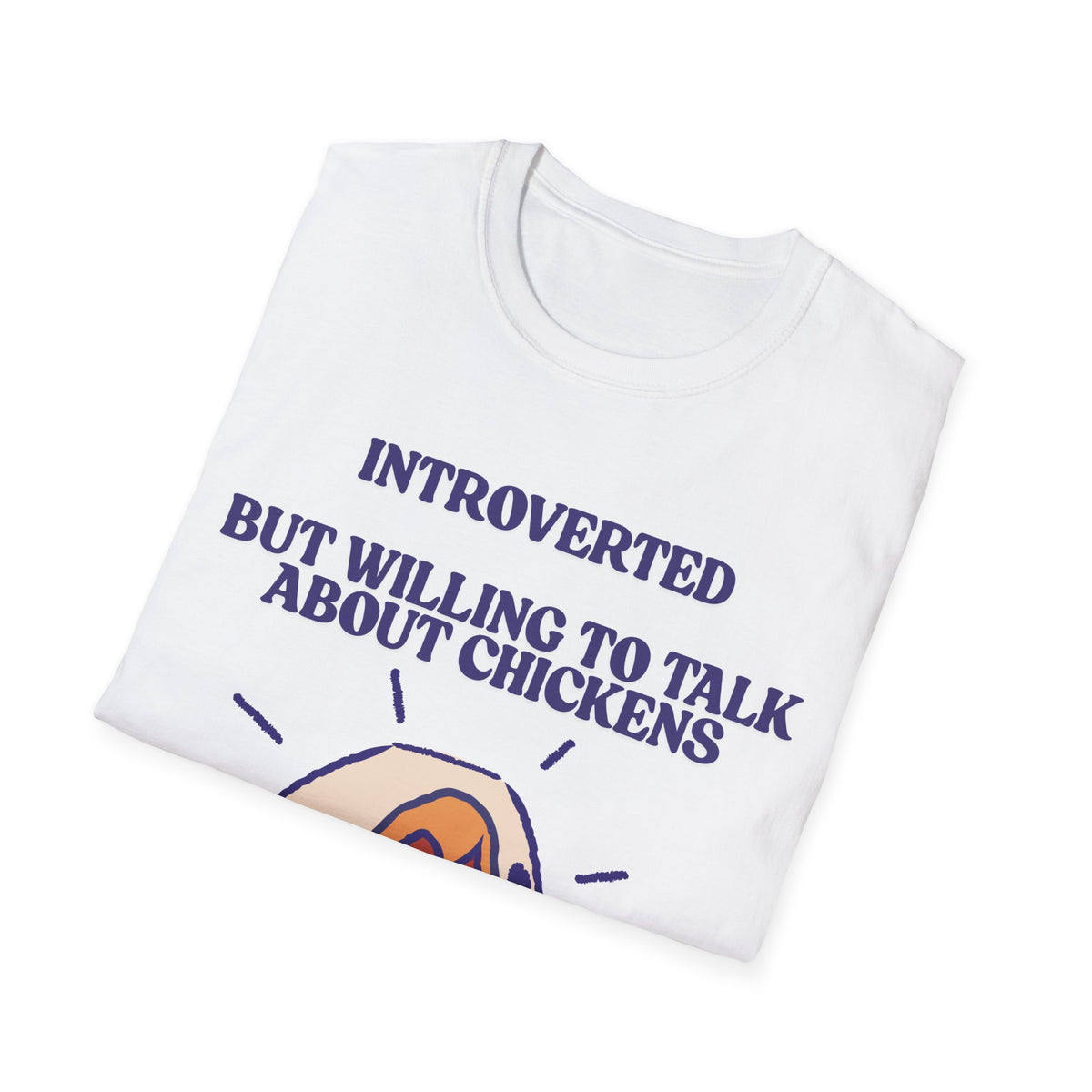 Introverted Chicken Lover T-Shirt | Funny Farm Chicken Gift Tee for Chicken Keepers