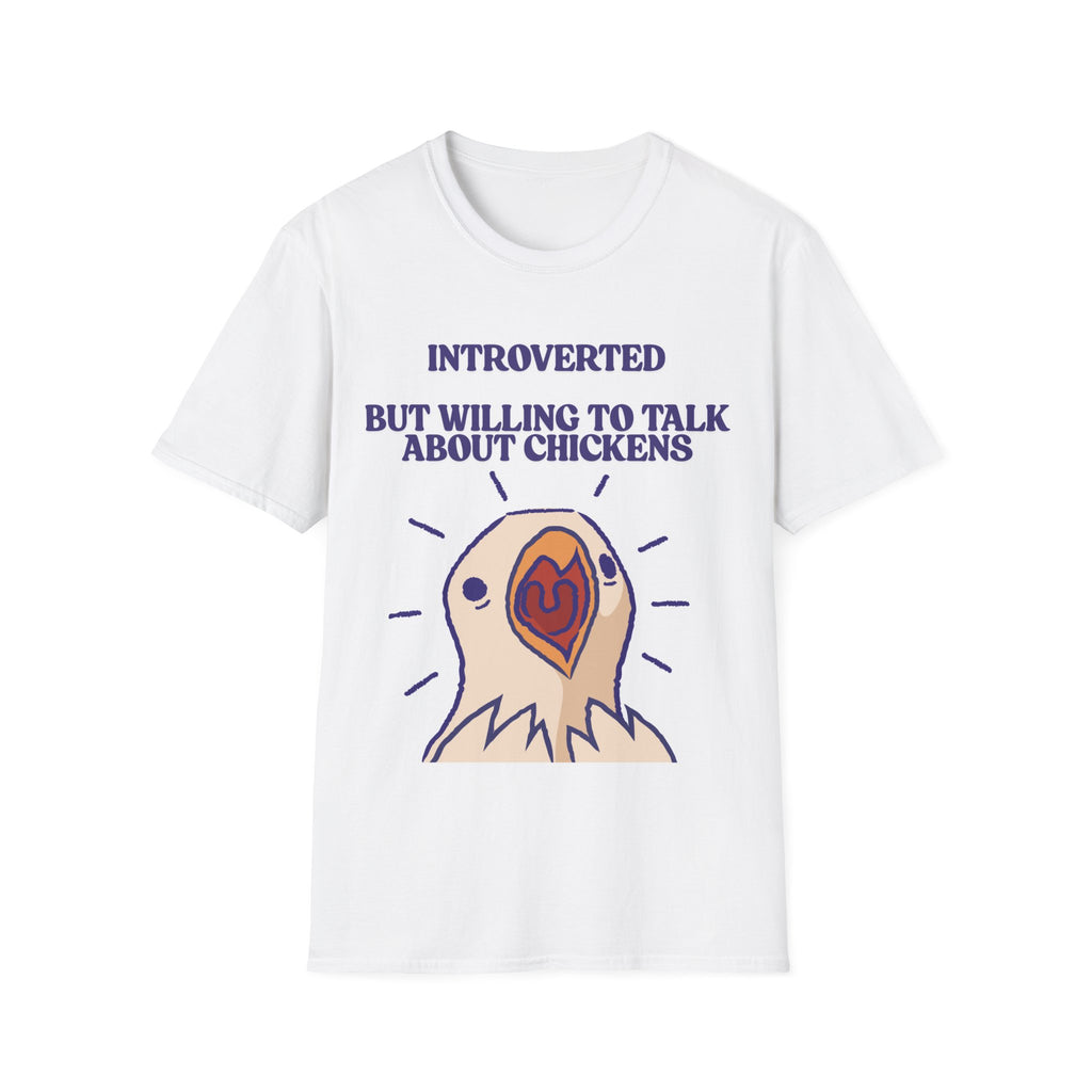 Introverted Chicken Lover T-Shirt | Funny Farm Chicken Gift Tee for Chicken Keepers