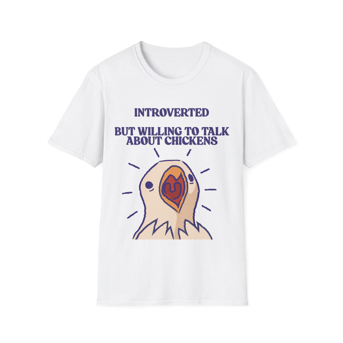 Introverted Chicken Lover T-Shirt | Funny Farm Chicken Gift Tee for Chicken Keepers