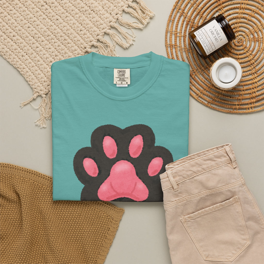 Toe Beans Paw T-Shirt — Cute Paw Print Tee with "TOE BEANS" Text