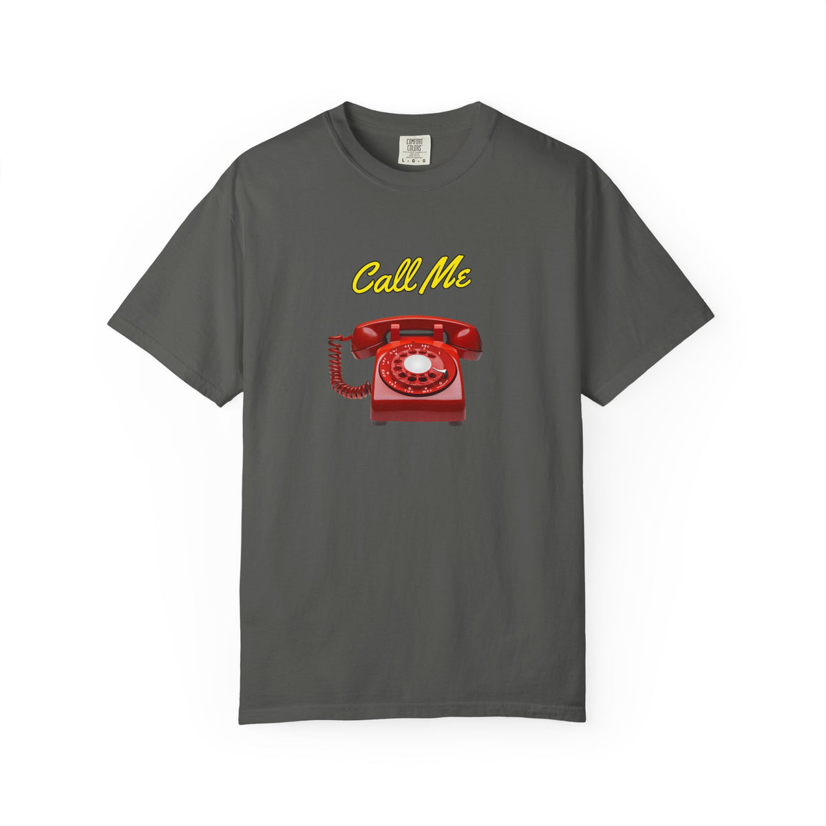 Call Me Red Rotary Phone T-shirt | Vintage Telephone Graphic | Retro