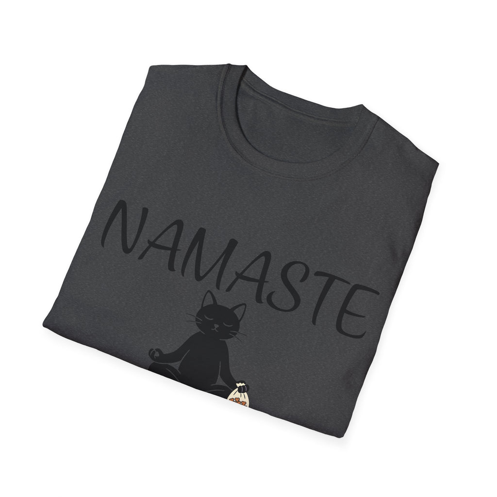 Namaste Cat T-Shirt | Funny Yoga Cat Lover Gift Tee for Yogis & Cat Parents