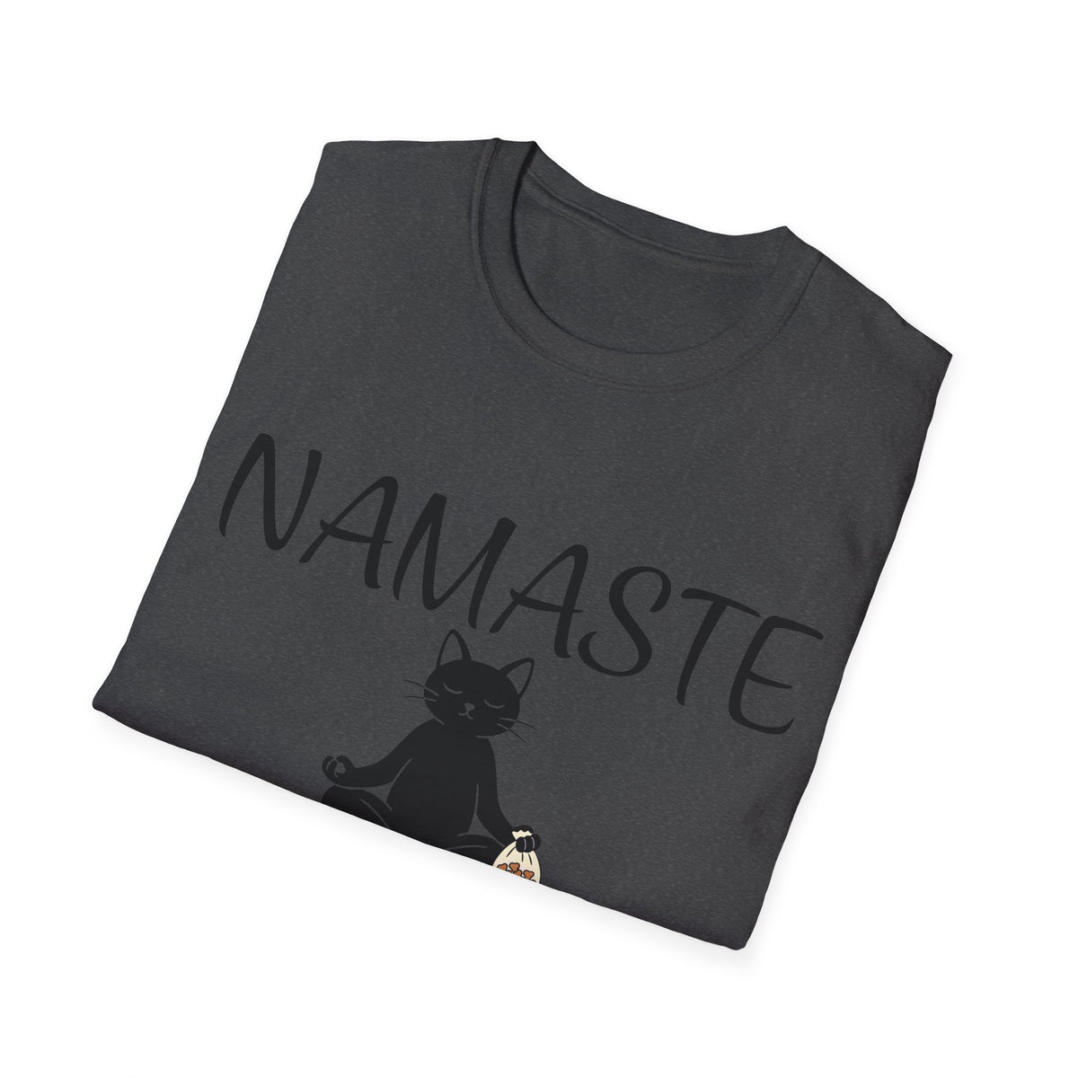 Namaste Cat T-Shirt | Funny Yoga Cat Lover Gift Tee for Yogis & Cat Parents