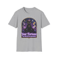 Fortune Telling Black Cat T-Shirt | Witchy Cat Lover Gift Tee for Gothic Cat Fans