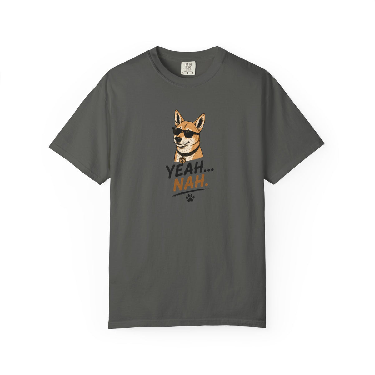 Cool Sunglasses Dog Yeah Nah T-shirt | Funny Dingo Paw Graphic Tee