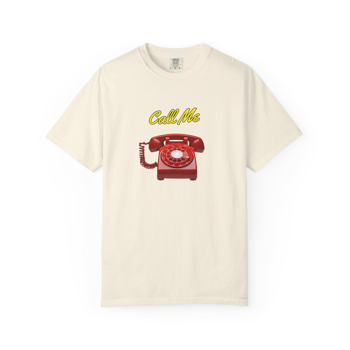 Call Me Red Rotary Phone T-shirt | Vintage Telephone Graphic | Retro
