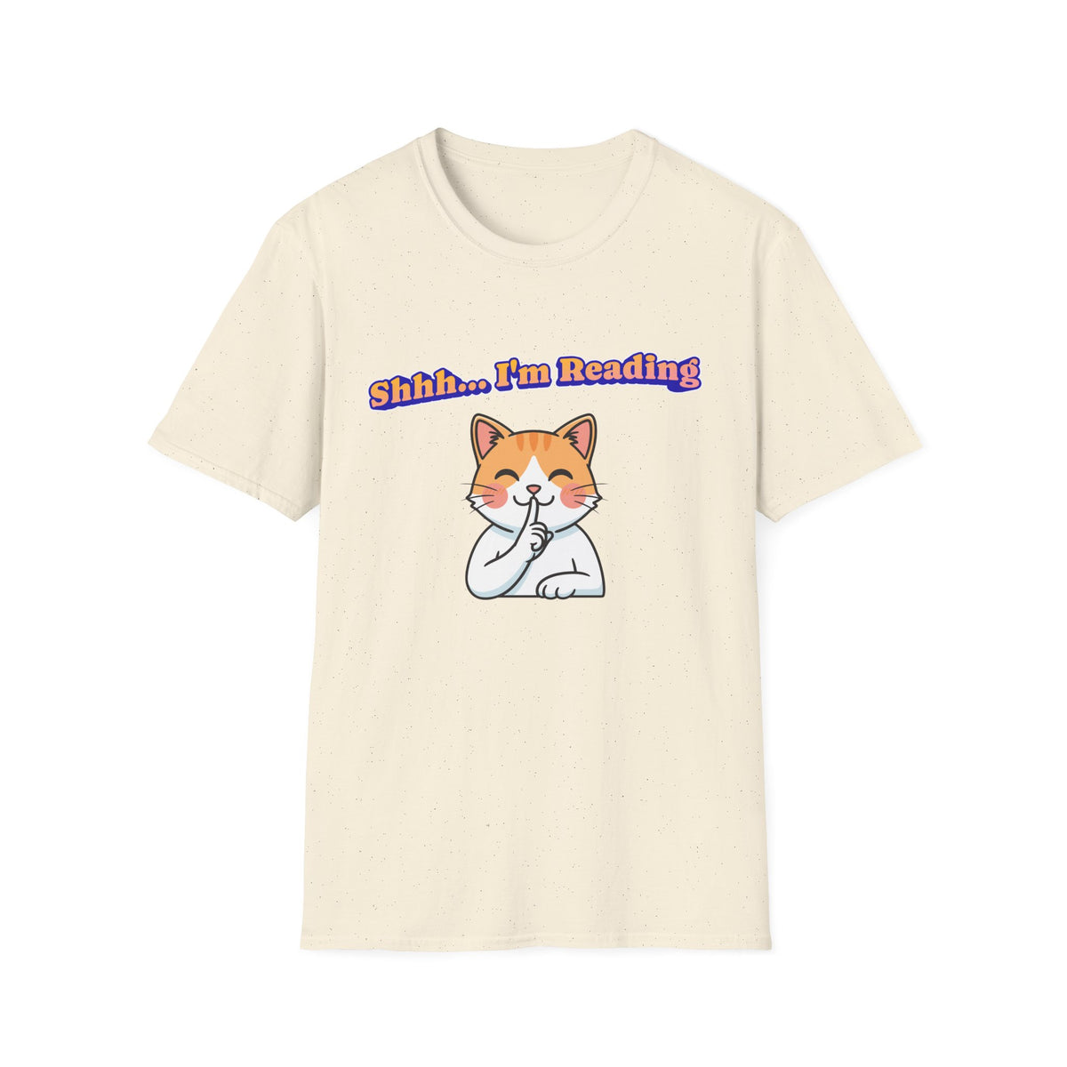 Shhh I'm Reading Cat T-Shirt | Funny Cat & Book Lover Gift Tee for Readers