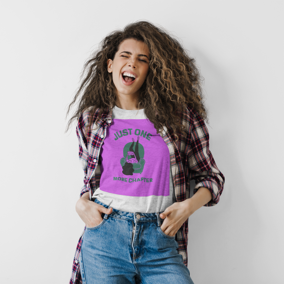 Just One More Chapter T-Shirt | Funny Book Lover Gift Tee for Readers & Book Club