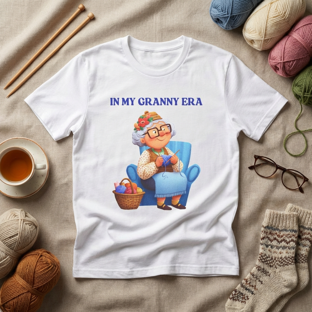 In My Granny Era T-Shirt | Funny Grandma Gift Tee for Nanas, Grannies & Grandmas