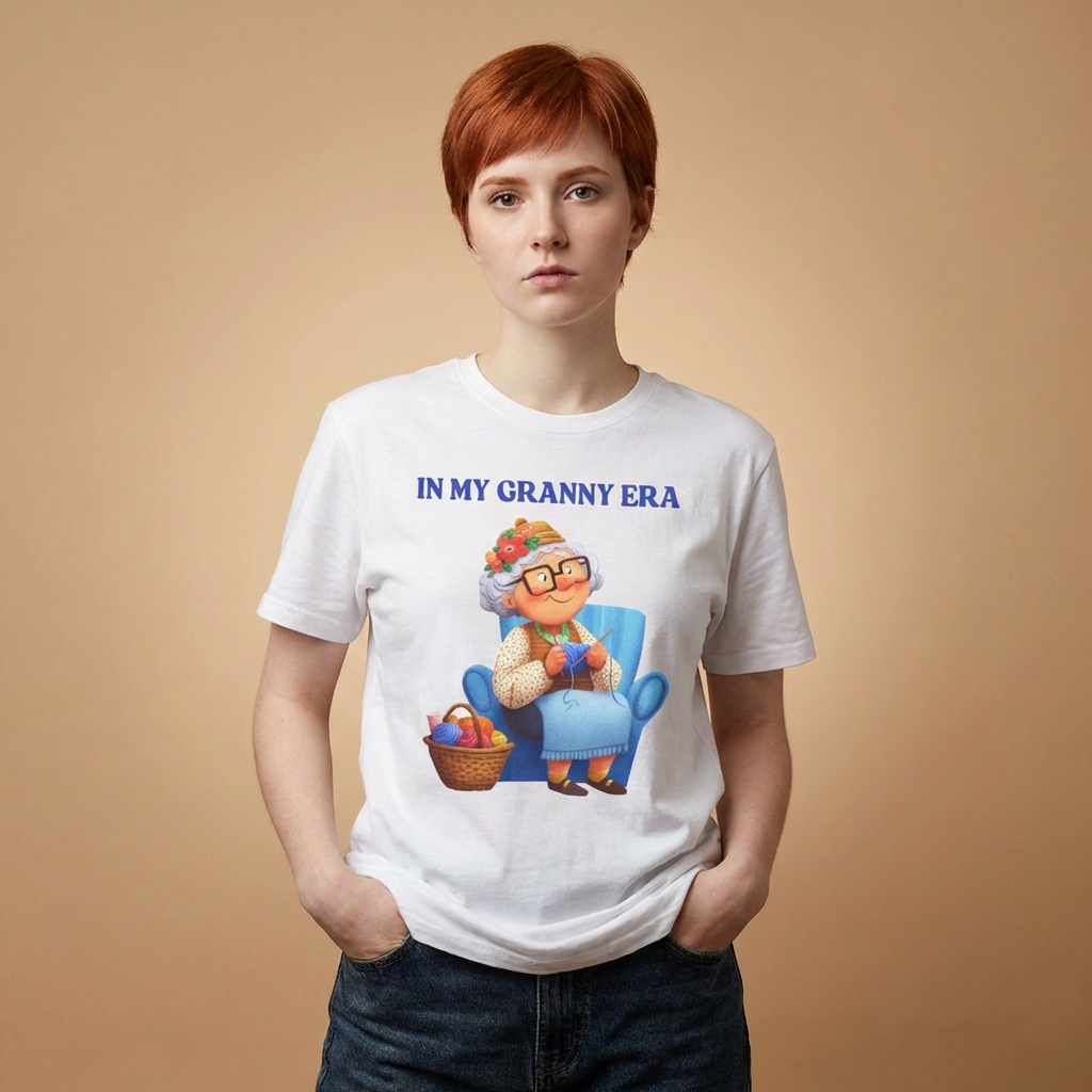 In My Granny Era T-Shirt | Funny Grandma Gift Tee for Nanas, Grannies & Grandmas