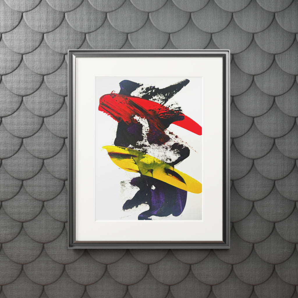 Joy in Motion Giclée Abstract Art Print | Passepartout Mounted Fine Art Print | Modern Colourful Wall Art
