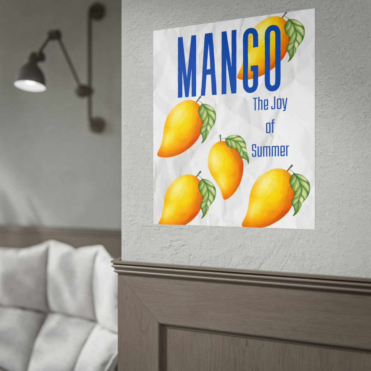 Mango The Joy of Summer Poster | Tropical Fruit Wall Art