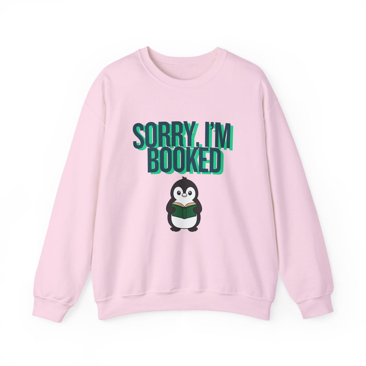 Sorry I'm Booked Penguin Sweatshirt | Cozy Book Lover Gift for Bookworms & Readers