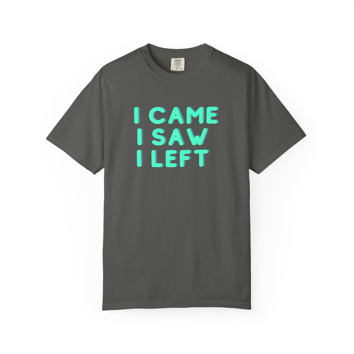 I Came I Saw I Left T-Shirt | Funny Introvert Gift Tee for Antisocial People