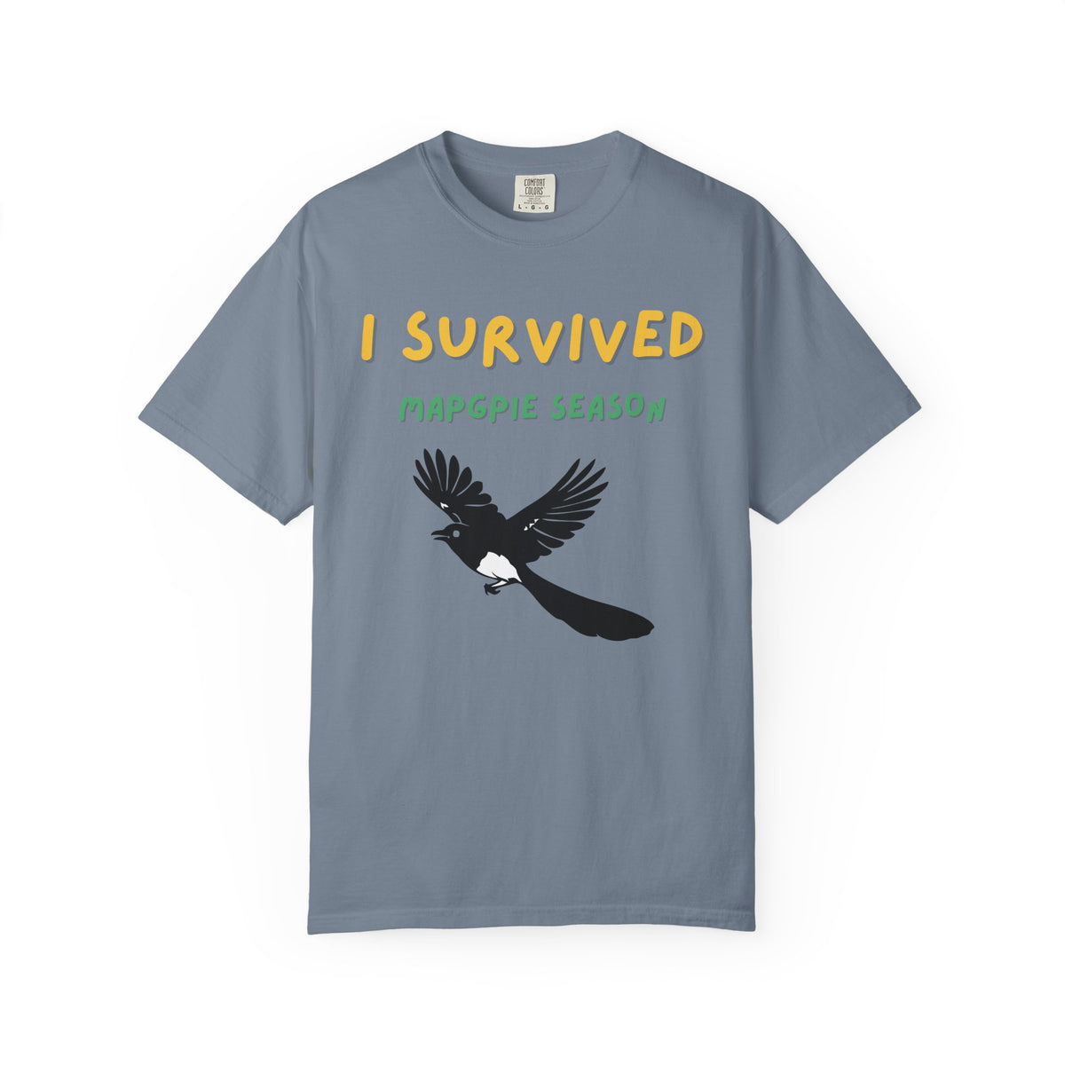 I Survived Magpie Season T-Shirt | Magpie Bird Graphic Tee