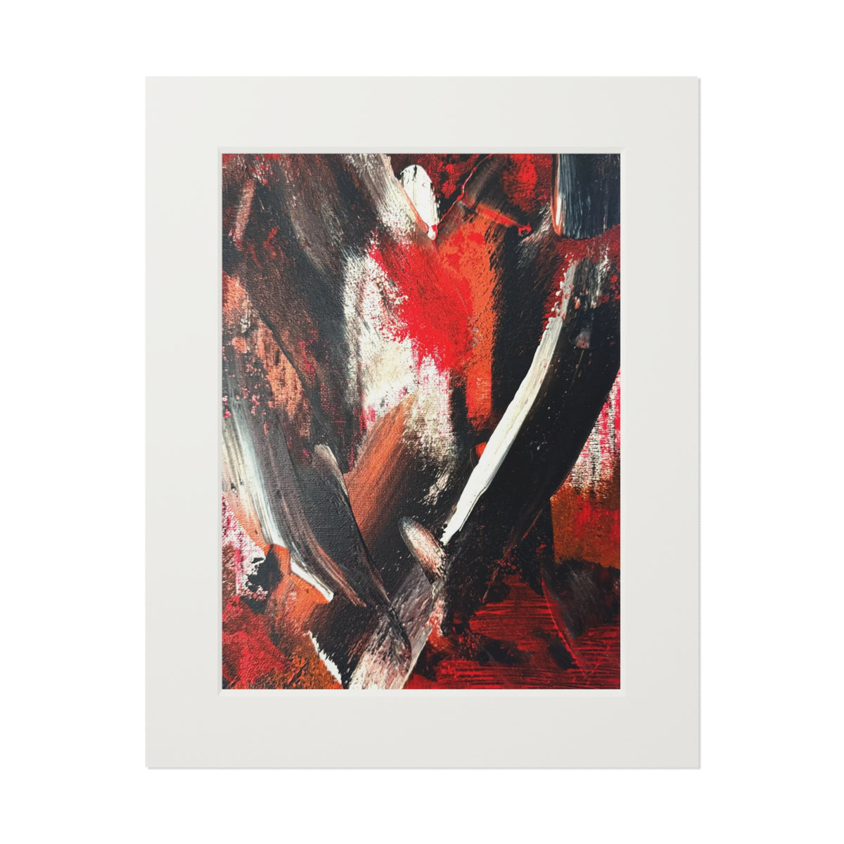 Eruption of Emotion Giclée Abstract Art Print | Passepartout Mounted Fine Art Print | Modern Colourful Wall Art