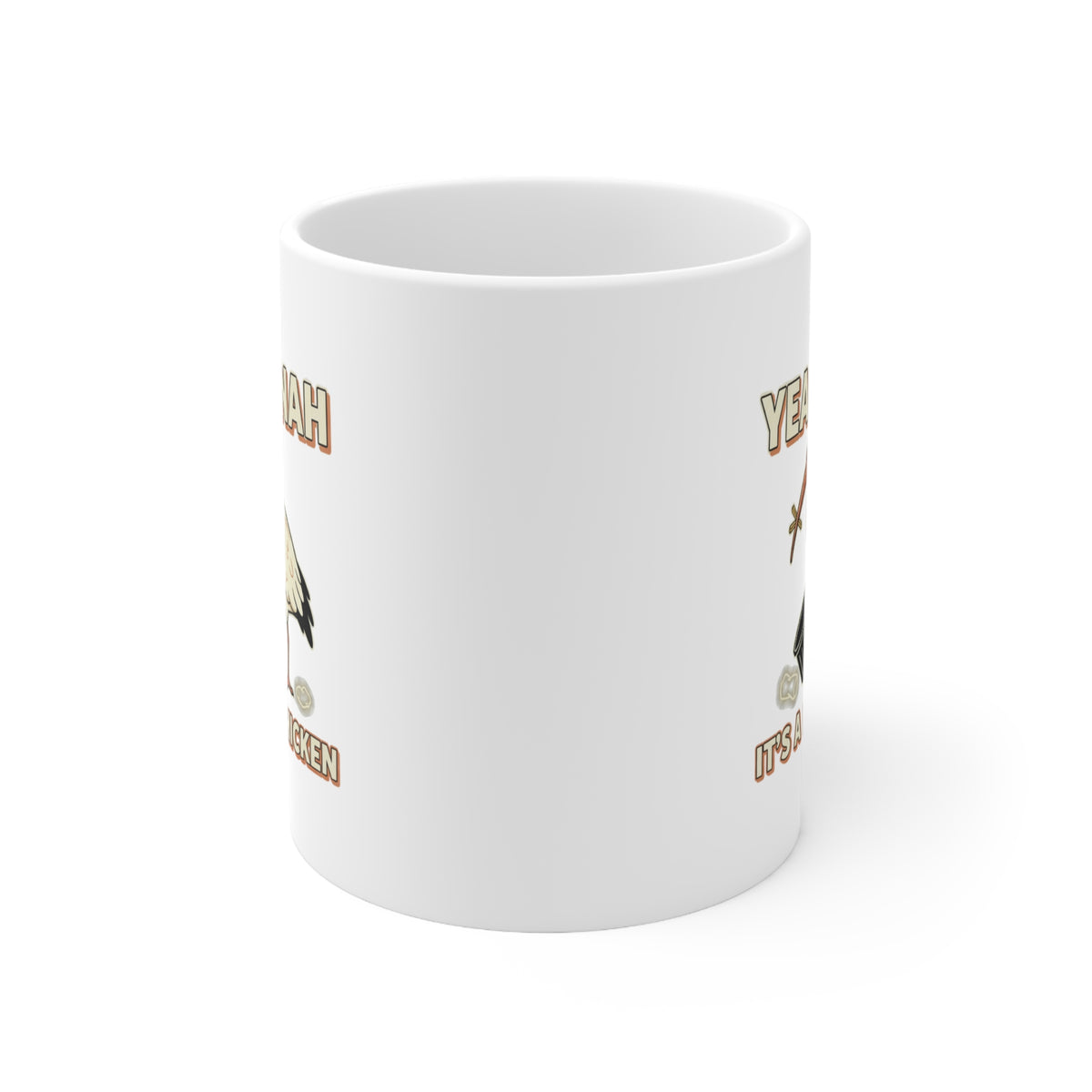 Yeah Nah It's a Bin Chicken Mug | Ceramic Coffee Cup 11oz