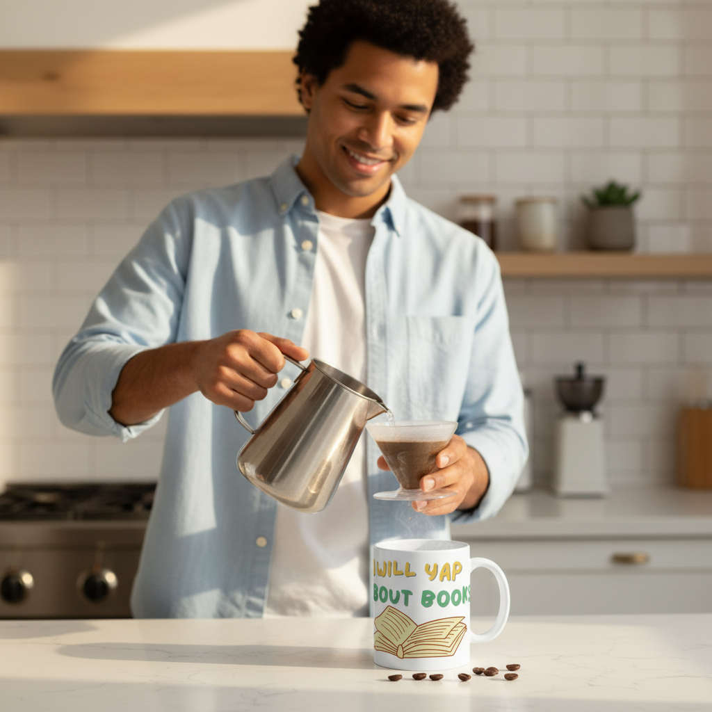 Will Yap About Books Mug | Ceramic Coffee Cup